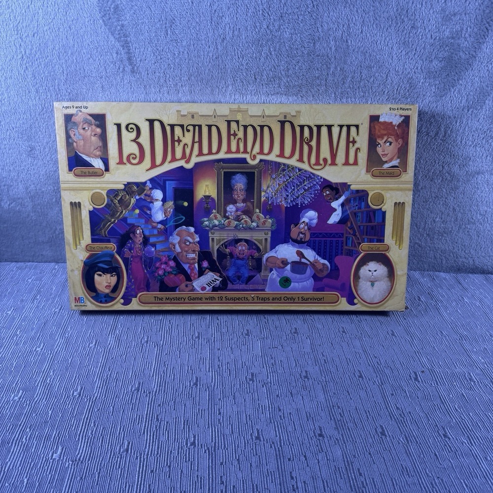 VINTAGE 13 Dead End Drive Milton Bradley 1993 90's Board Game